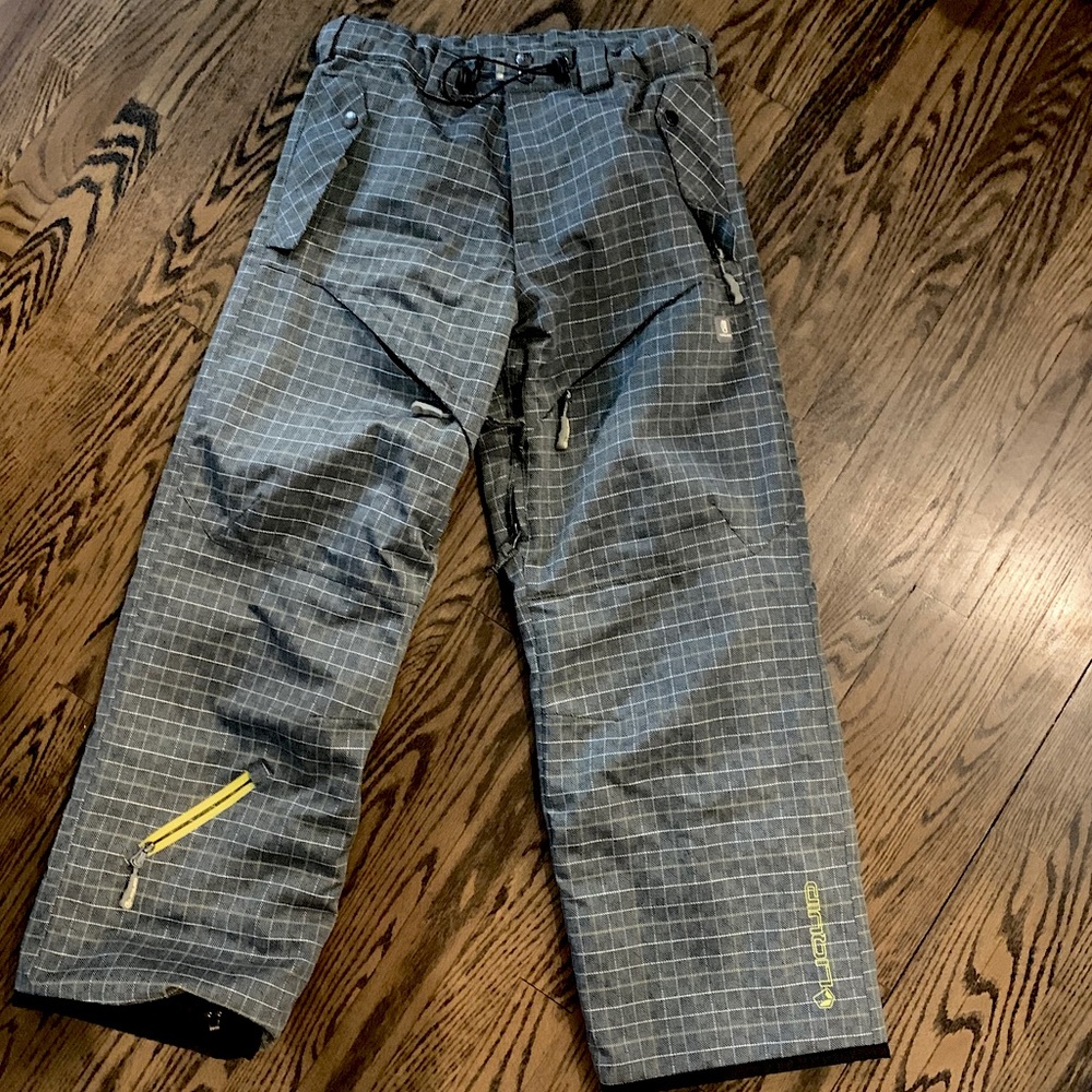 Liquid snow pants